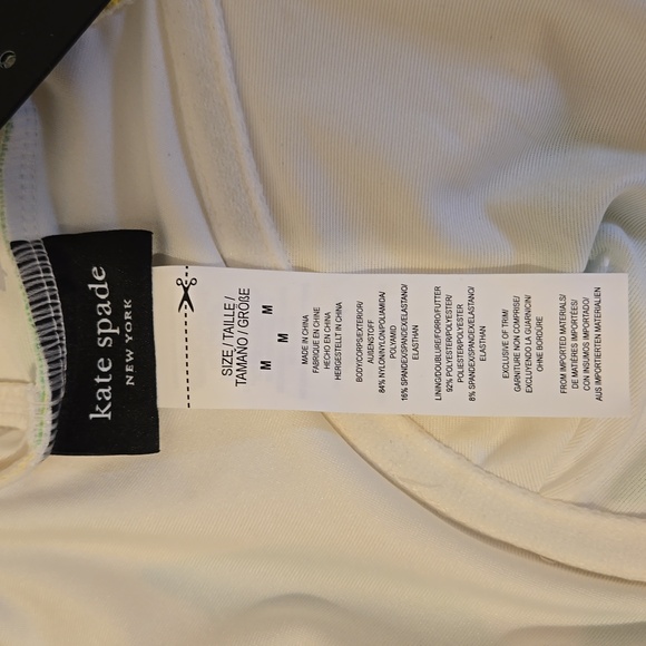 NWT Kate Spade Lemons One Piece Bathing Suit Size Medium - Picture 5 of 8